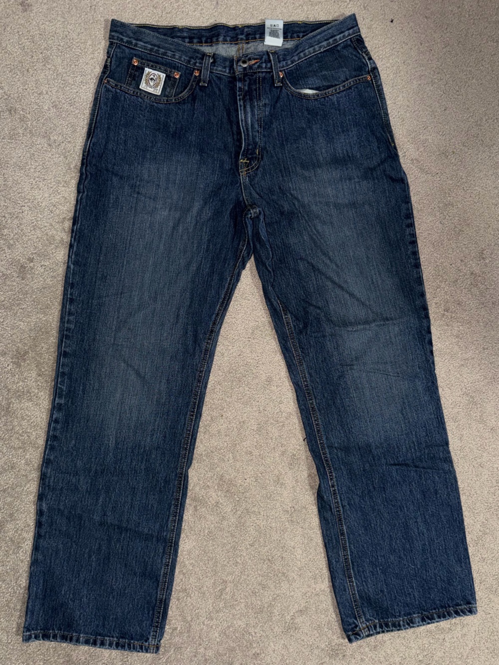 Cinch Men's Dark Blue Straight Jeans